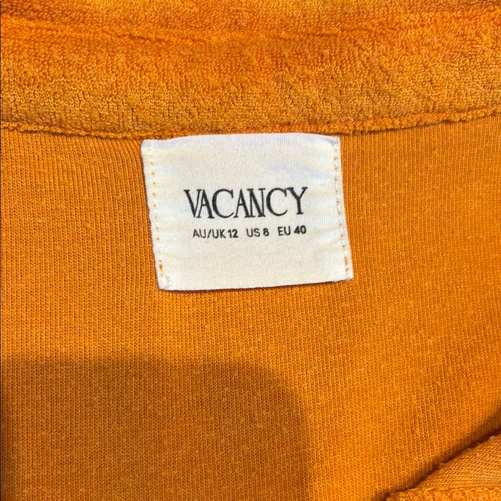 Orange Plush Short Sleeve Top & Shorts Set - Picture 4 of 5